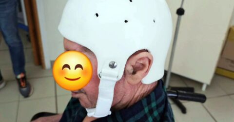 Caschetto protettivo per trauma cranico